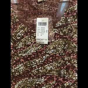 Arden B gold sequin tank dress- NWT